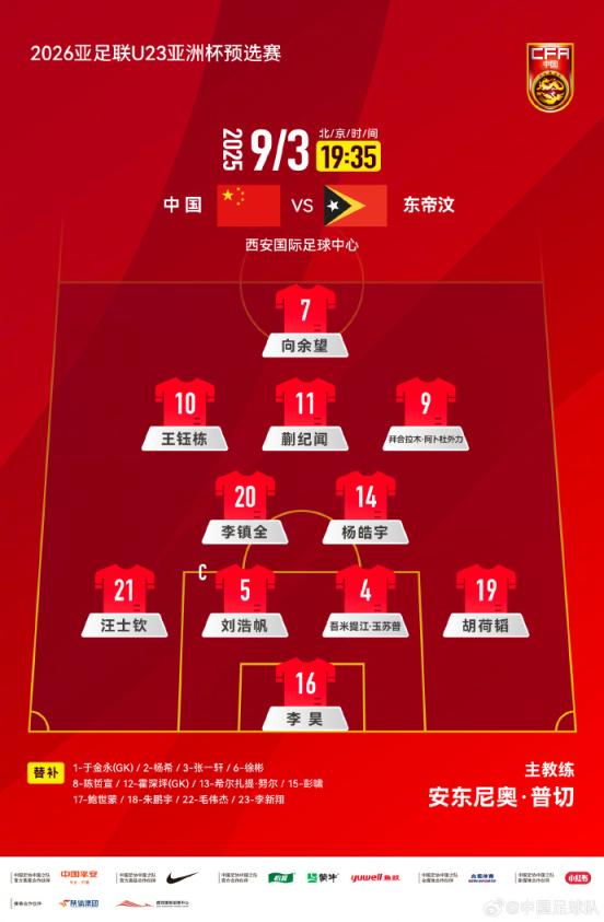 速盈所 2比1击败东帝汶队 U22国足暴露不少问题